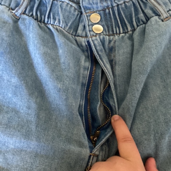 Light Blue Denim Shorts - Picture 2 of 6